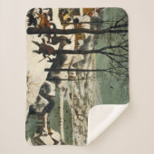 Couverture Sherpa Chasseurs dans la neige (par Pieter Bruegel l'Anci (Devant)