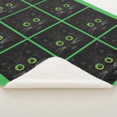 Couverture Sherpa Chat à l'oeil vert souriant (3/4)