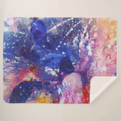 Couverture Sherpa Chat Abstrait cosmique Dreamscape (Devant (Horizontal))