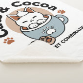 Couverture Sherpa Chat adorable en Mug Conception de vacances - Chat (3/4)