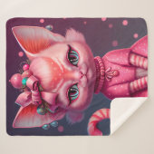 Couverture Sherpa Chat Animé mignon (Devant (Horizontal))