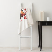 Couverture Sherpa Chat calico adorable pour la Saint-Valentin (En situation)