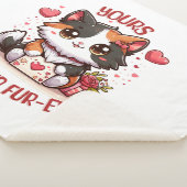 Couverture Sherpa Chat calico adorable pour la Saint-Valentin (3/4)