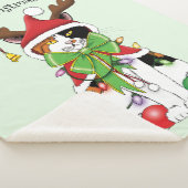 Couverture Sherpa Chat Calico de Noël amusant (3/4)