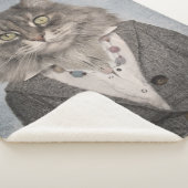 Couverture Sherpa Chat dans des vêtements (3/4)