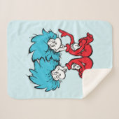 Couverture Sherpa Chat dans le Casquette Chose Un & Chose Deux (Devant (Horizontal))