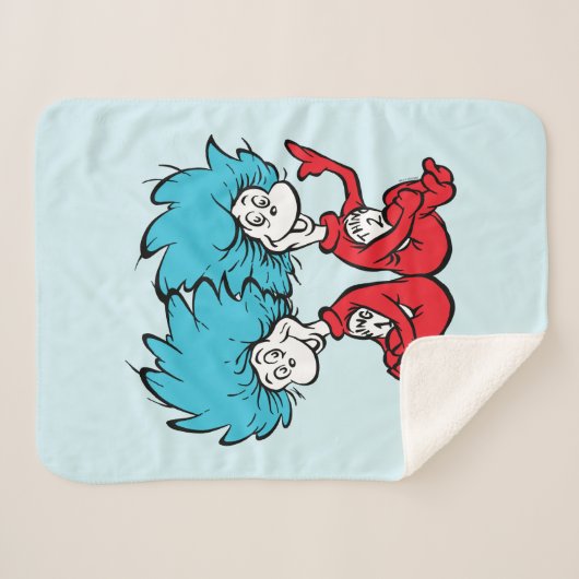 Couverture Sherpa Chat dans le Casquette Chose Un & Chose Deux (Devant (Horizontal))