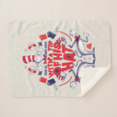 Couverture Sherpa Chat dans le Casquette| Il était parti avec un pou (Devant (Horizontal))