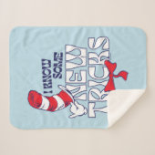 Couverture Sherpa Chat dans le Casquette | Je Connais De Nouveaux Tr (Devant (Horizontal))