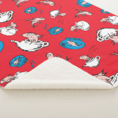 Couverture Sherpa Chat Dans Le Casquette | Le Motif rouge poisson (3/4)