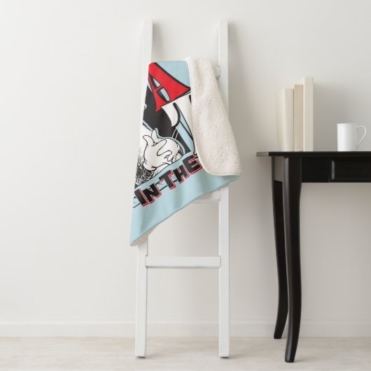 Couverture Sherpa Chat dans le Casquette | Texte B&W (En situation)