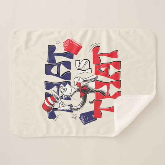 Couverture Sherpa Chat dans le Casquette | Voilà... (Devant (Horizontal))