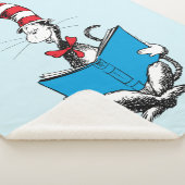 Couverture Sherpa Chat dans le chapeau en lecture (3/4)
