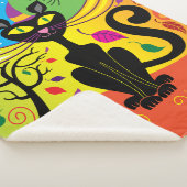 Couverture Sherpa Chat de brise effrayant (3/4)