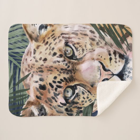 Couverture Sherpa Chat de la jungle - Cheetah (Devant (Horizontal))