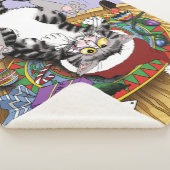 Couverture Sherpa Chat de Noël (3/4)