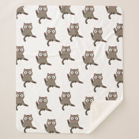 Couverture Sherpa Chat drôle (Devant)