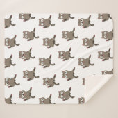 Couverture Sherpa Chat drôle (Devant (Horizontal))