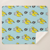 Couverture Sherpa Chat en banane (Devant (Horizontal))