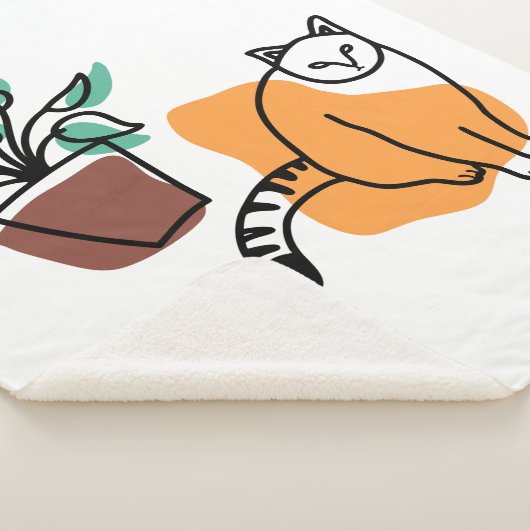 Couverture Sherpa Chat et le plante (3/4)