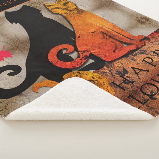 Couverture Sherpa Chat Halloween Kitty (3/4)