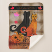 Couverture Sherpa Chat Halloween Kitty (Devant)
