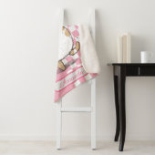 Couverture Sherpa Chat mignonne avec cône de crème glacée (En situation)