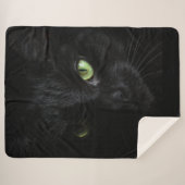 COUVERTURE SHERPA CHAT NOIR (Devant (Horizontal))