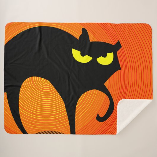 Couverture Sherpa Chat noir (Devant (Horizontal))