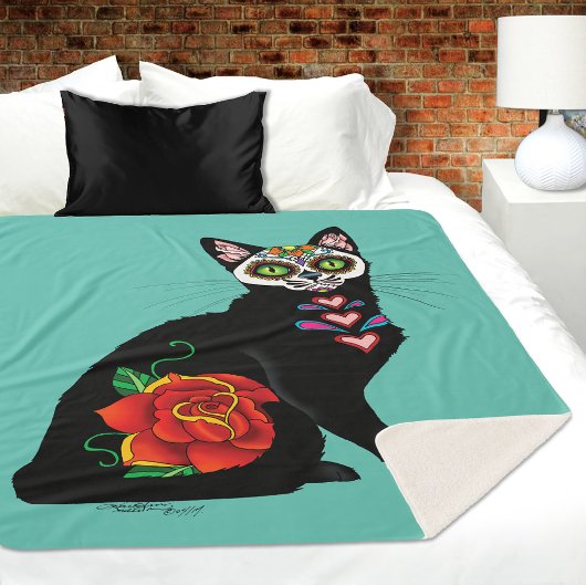 Couverture Sherpa Chat noir de Sugar