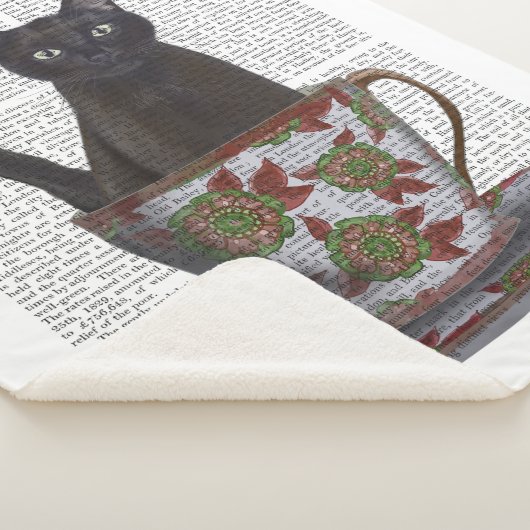 Couverture Sherpa Chat noir en Teacup (3/4)