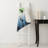 Couverture Sherpa Chat noir mystique et ensorcelant - Fierté AroAce (En situation)