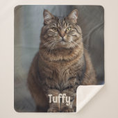 Couverture Sherpa Chat personnalisé Sherpa Blanket Animaux domestiqu (Devant)