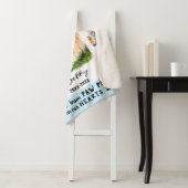 Couverture Sherpa Chat Photo personnalisée Collage de bordures fanée (En situation)