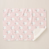 Couverture Sherpa Chat souriant (Devant (Horizontal))