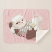 Couverture Sherpa Chat sur le téléphone (Devant (Horizontal))