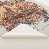 Couverture Sherpa CHÂTEAU HOGWARTS™ Graphique floral (3/4)