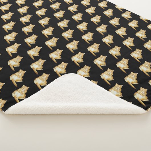 Couverture Sherpa chaton chaton dormant chaton (3/4)