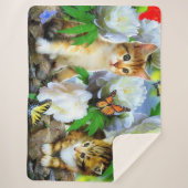 Couverture Sherpa Chatons (Devant)