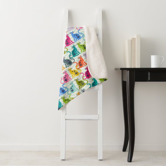 Couverture Sherpa Chats à la plage (En situation)