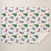 Couverture Sherpa Chats À Noël Motif Whimsical (Devant (Horizontal))