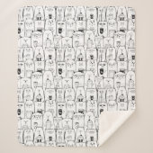 Couverture Sherpa Chats adorables (Devant)