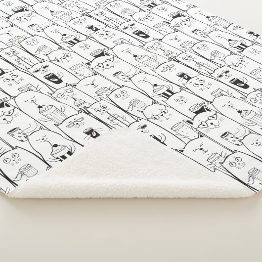 Couverture Sherpa Chats adorables (3/4)