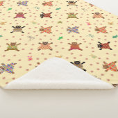 Couverture Sherpa Chats bien habillés avec des Plushies funky (3/4)