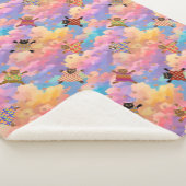 Couverture Sherpa Chats bien habillés faisant des Empreintes de patt (3/4)