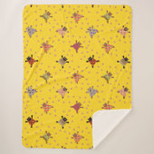 Couverture Sherpa Chats bien habillés faisant des Empreintes de patt (Devant)