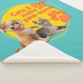 Couverture Sherpa Chats & Chiens Font De La Vie Paw-some ! (3/4)