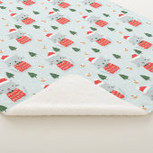 Couverture Sherpa Chats de Noël mignons (3/4)