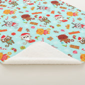 Couverture Sherpa Chats de Noël Mignons (3/4)