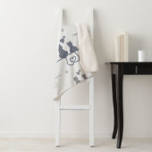 Couverture Sherpa Chats en amour Animaux modernes Silhouette Motif (En situation)
